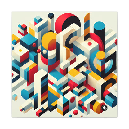 "Harmonious Balance: Geometric Abstract Art" - The Alien Canva Geometric Abstraction