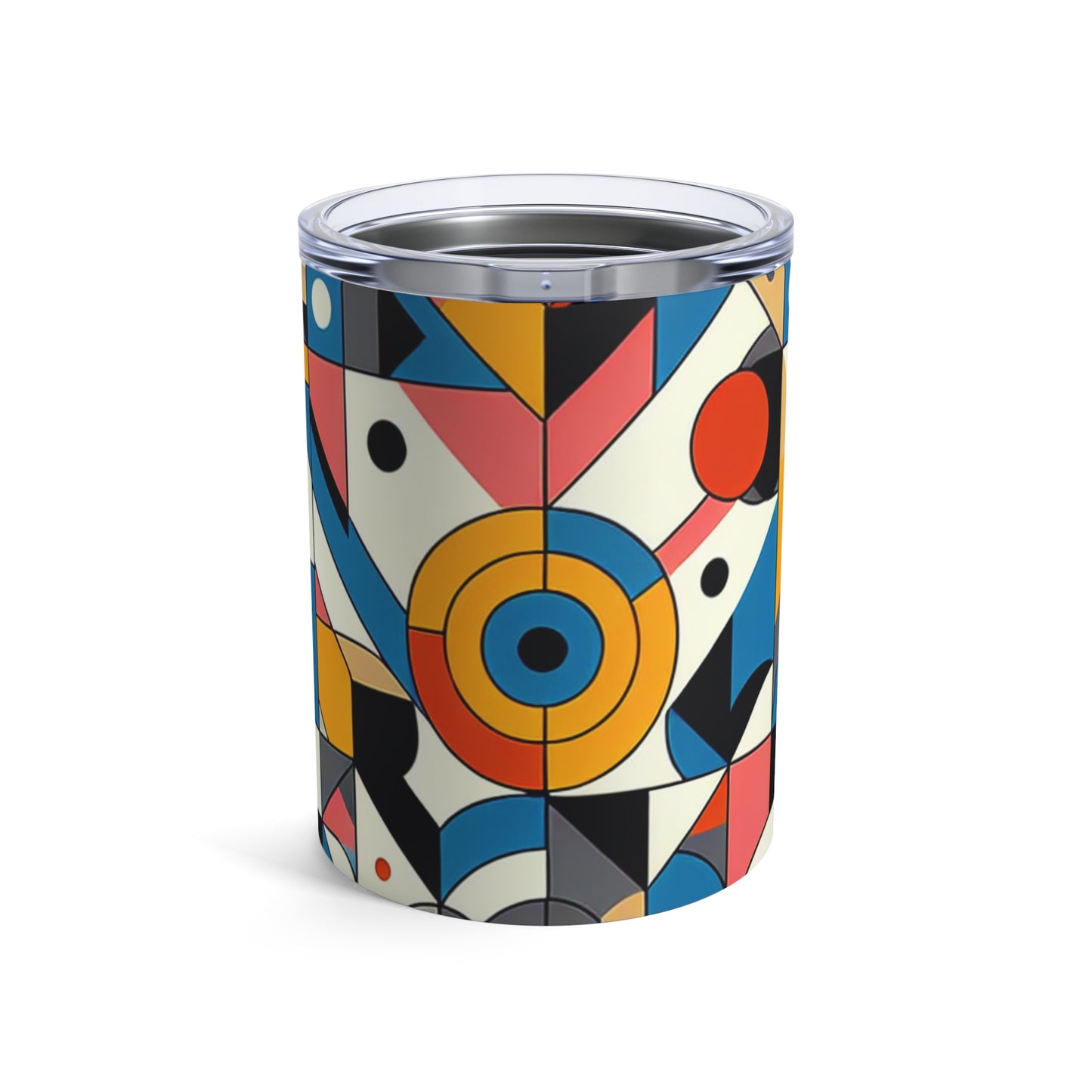 "Cityscape Ignited" - The Alien Tumbler 10oz Geometric Abstraction