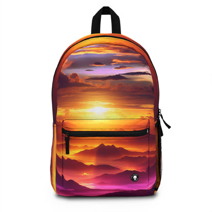 "Dawning Peaks: A Mountain Sunrise" - The Alien Backpack