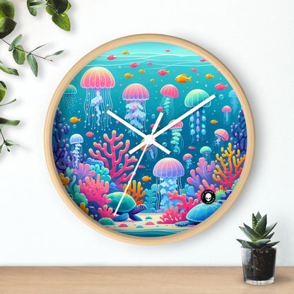 "Enchanting Underwater Symphony" - The Alien Wall Clock