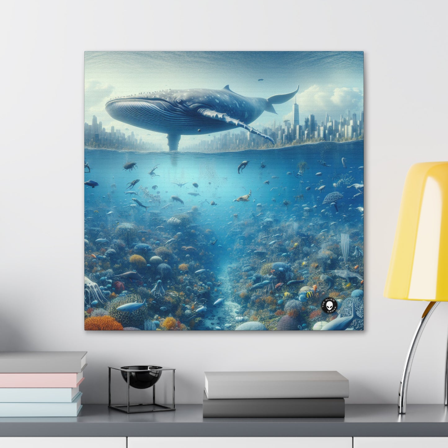 "Whale City: A Surreal Underwater Wonderland" - The Alien Canva