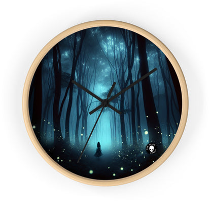 "Guided by Fireflies: A Forest's Secret Lightshow" - The Alien Wall Clock