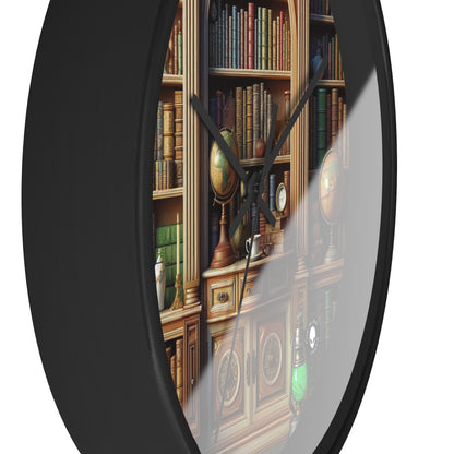 "Revealed Wonders: A Trompe-l'oeil Journey to an Underwater Oasis" - The Alien Wall Clock Trompe-l'oeil