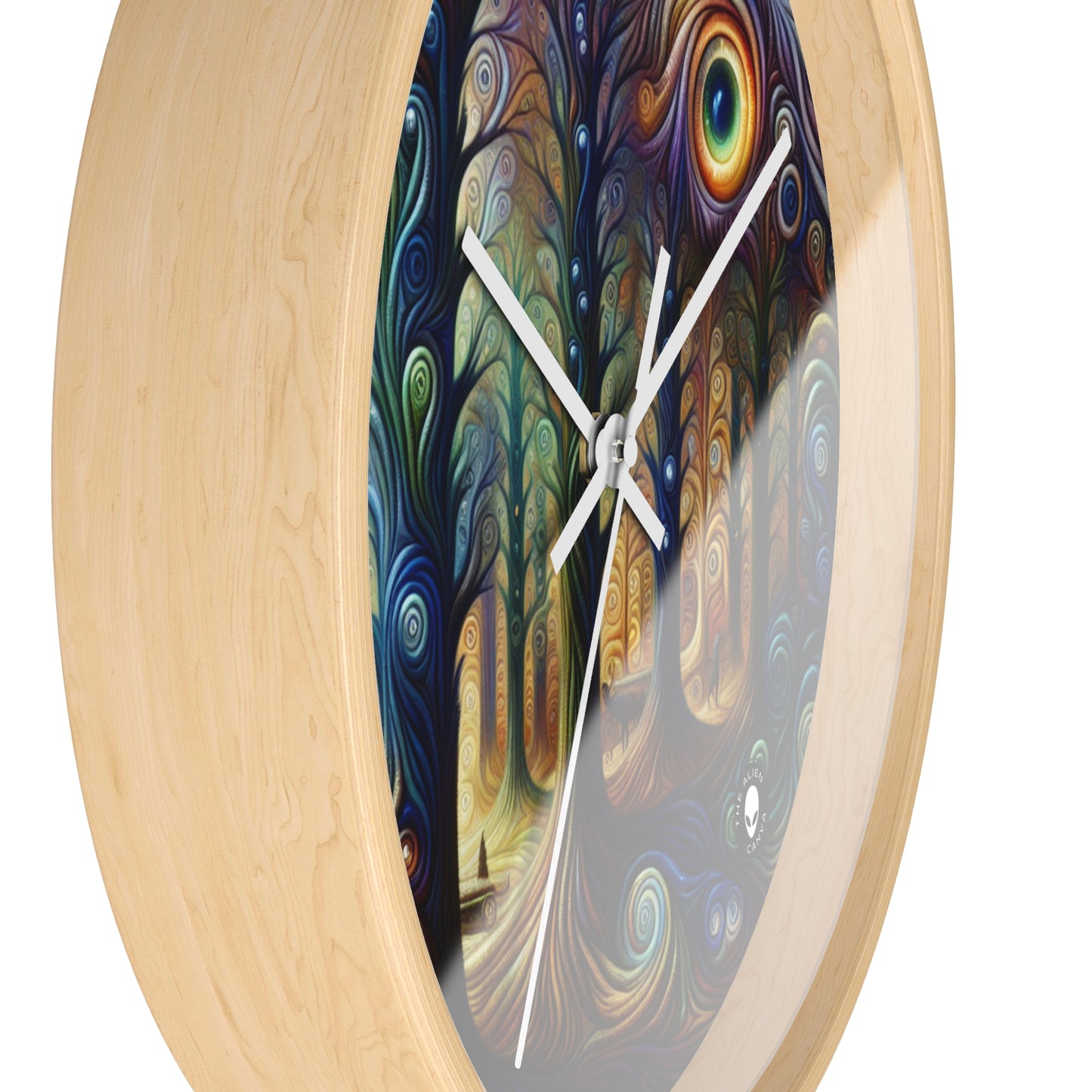 "Enchanted Rainbow Woods" - The Alien Wall Clock