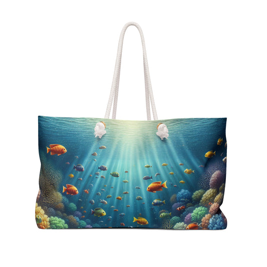 "Bajo las olas: un tesoro en el arrecife de coral" - The Alien Weekender Bag