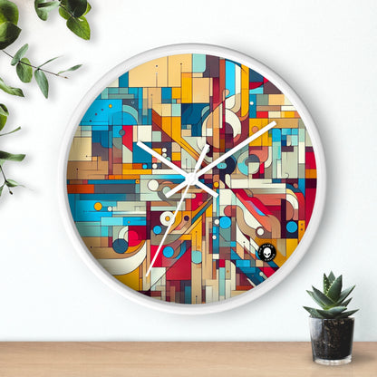 "Galactic Whirlwind: An Abstract Exploration of Cosmic Mysteries" - The Alien Wall Clock Abstract Art