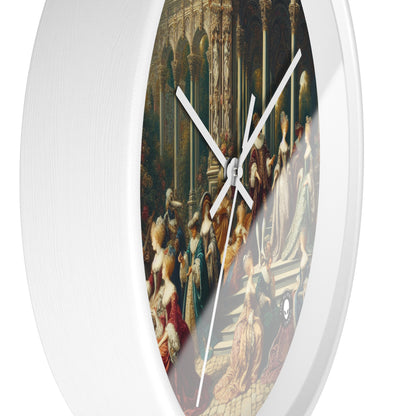 "Elegancia real: un retrato de jardín de inspiración gótica" - The Alien Wall Clock International Gothic