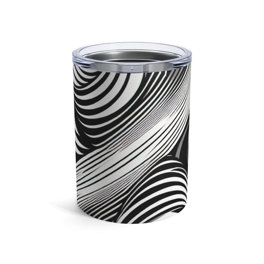 "Motion Embodied: Exploring Dynamic Illusion through Op Art" - The Alien Tumbler 10oz Op Art