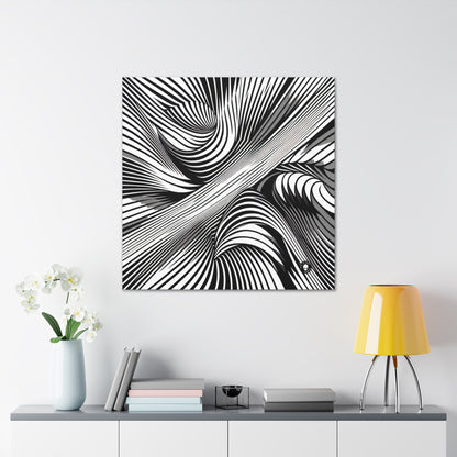 "Motion Embodied: Exploring Dynamic Illusion through Op Art" - The Alien Canva Op Art