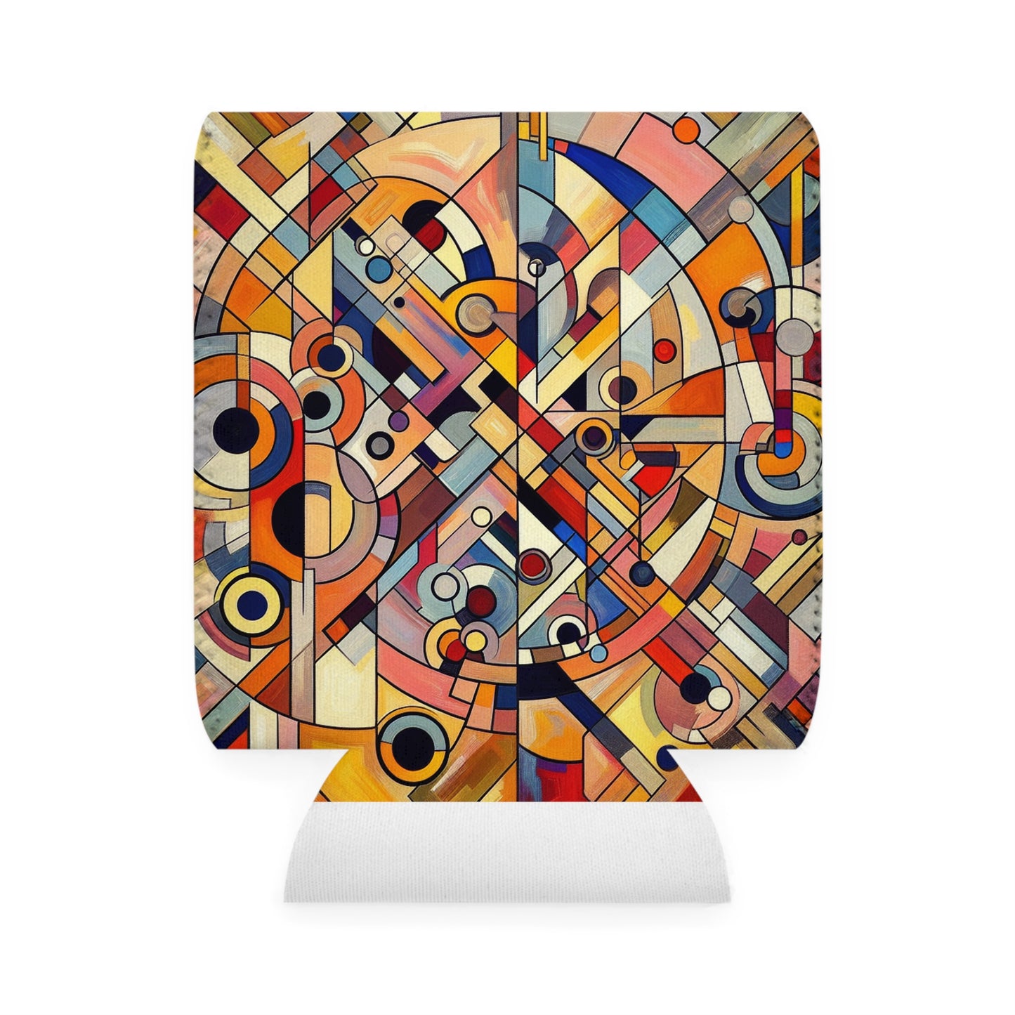 Chaos and Harmony: A Visual Dance - The Alien Can Cooler Sleeve Abstract Art