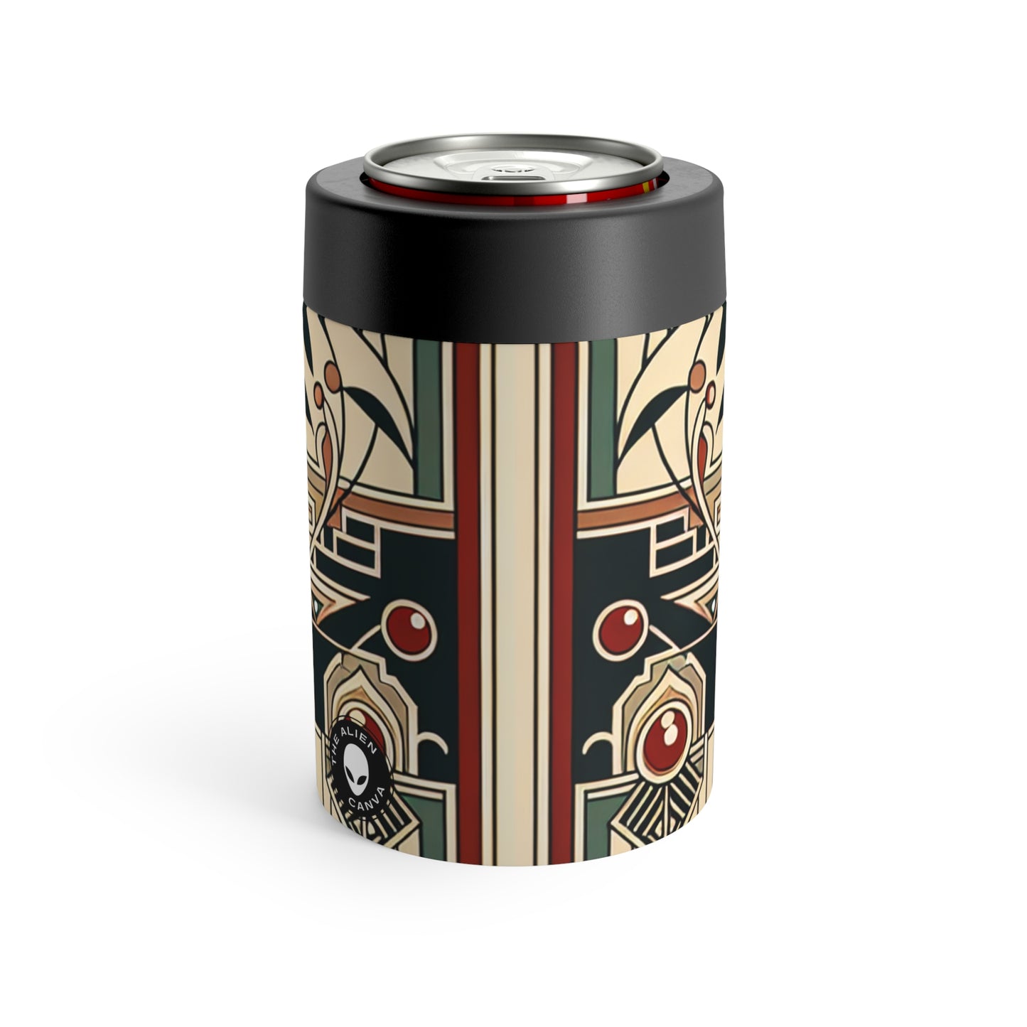 "Golden Glamour: A Dynamic Art Deco Cityscape at Sunset" - The Alien Can Holder Art Deco