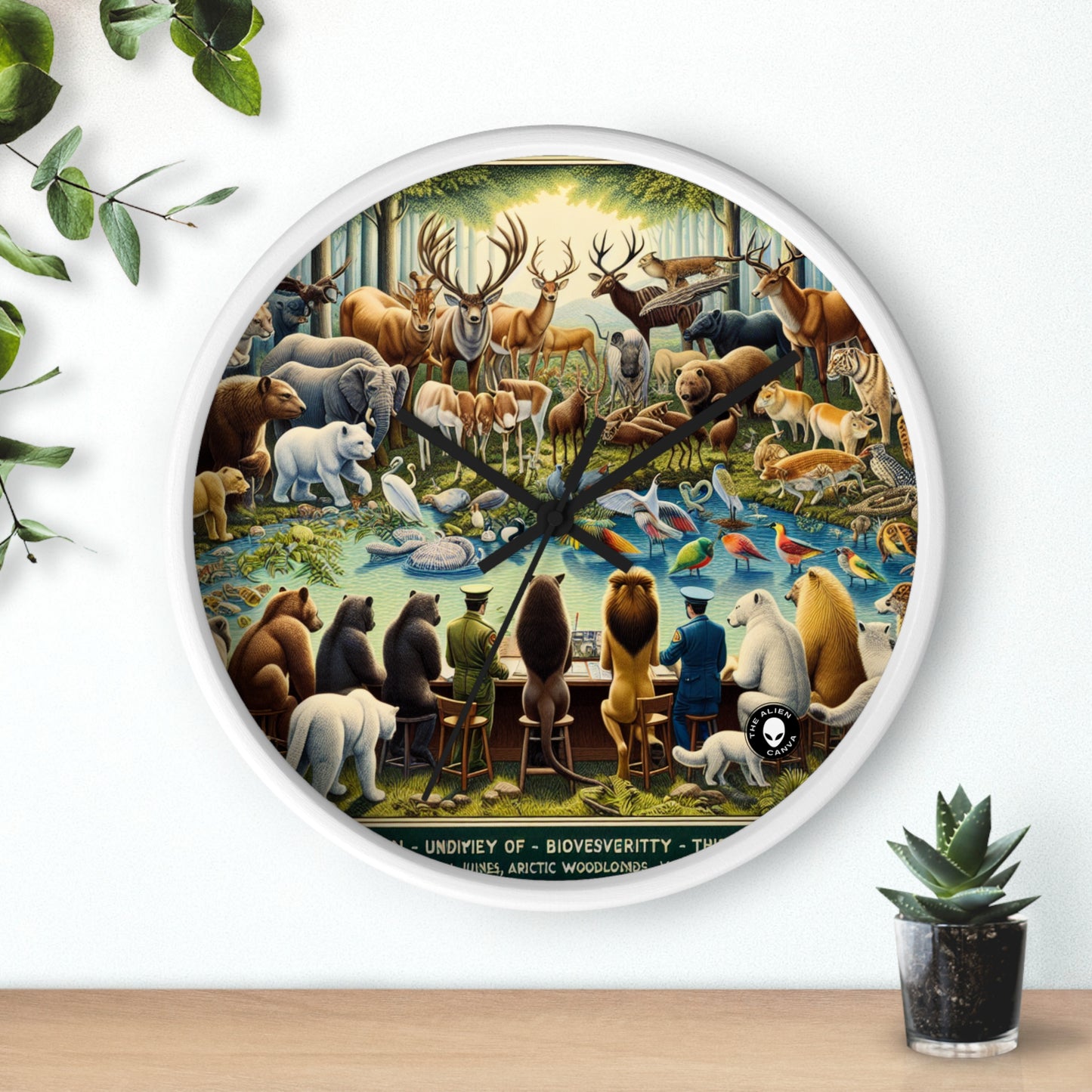 "United Wildlife: Guardians of Gaia" - The Alien Wall Clock