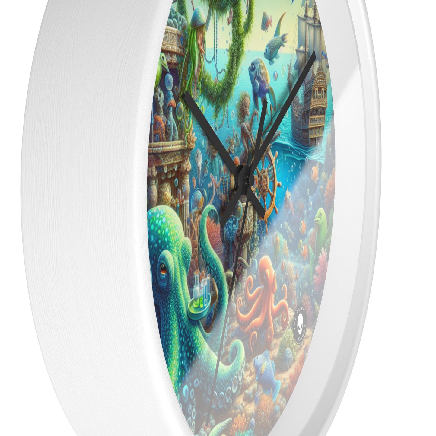 "Underwater Fiesta" - The Alien Wall Clock