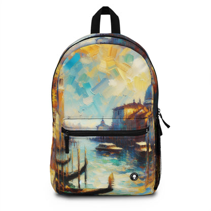 "Serenity in the City: Capturing the Golden Hour" - The Alien Backpack Impressionism