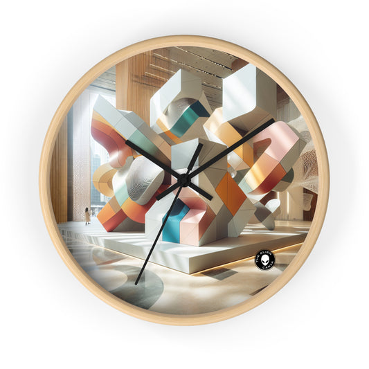 "Reflecting Identity: A Distorted Perspective" - The Alien Wall Clock Installation Art