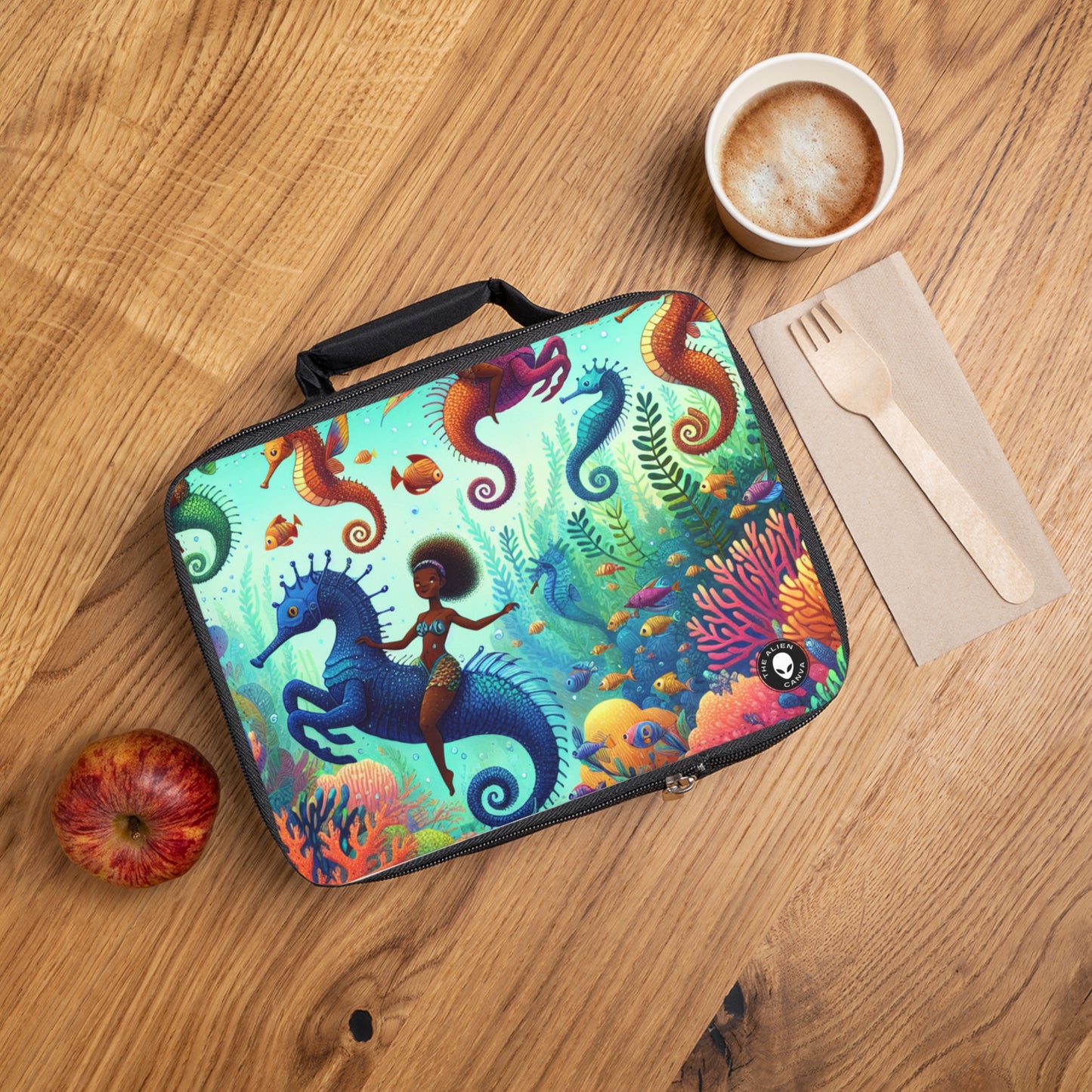 Enchanted Aquatic Realm: Mermaids and Seahorses- The Alien Lunch Bag