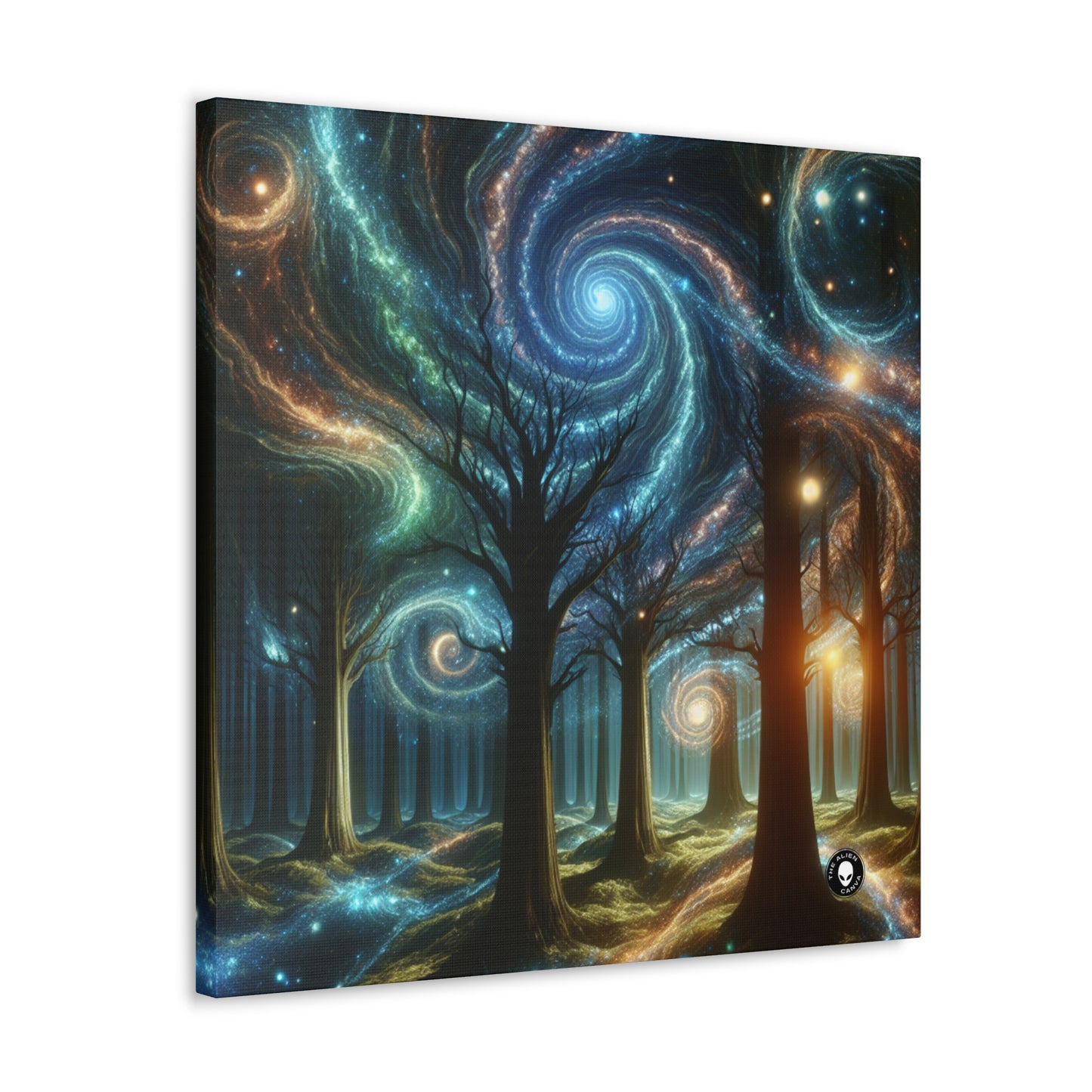 "Galactic Woods: A Celestial Dreamscape" - The Alien Canva