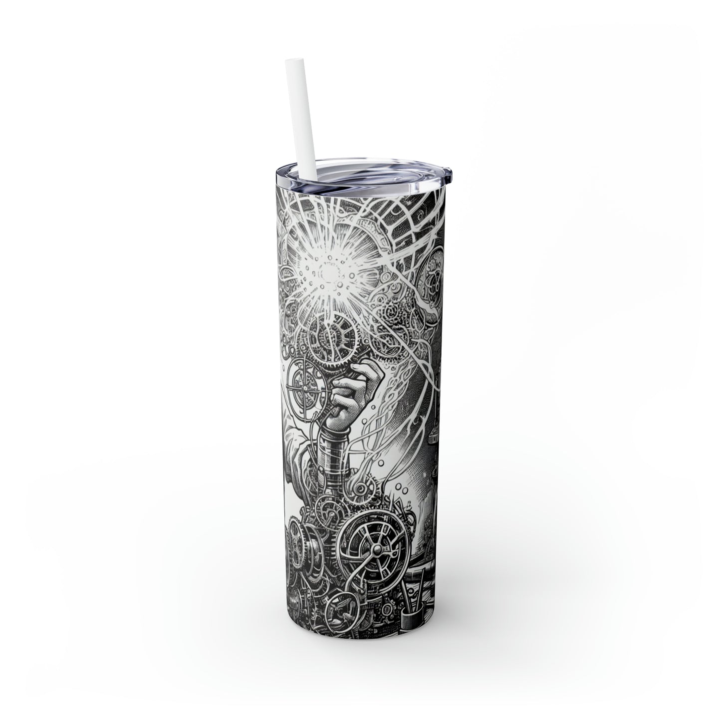 "Dream Weaver" - The Alien Maars® Skinny Tumbler with Straw 20oz Manga/Anime Art Style