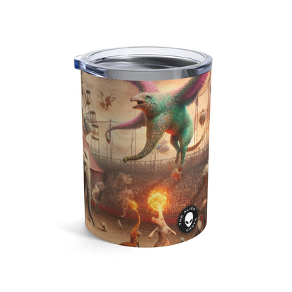 "Fantasy Circus: Where Animal Performers Entertain Mythical Attendees" - The Alien Tumbler 10oz