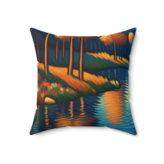 "Untamed Jungle: Expressive Fauvist Imagery"- The Alien Spun Polyester Square Pillow Fauvism