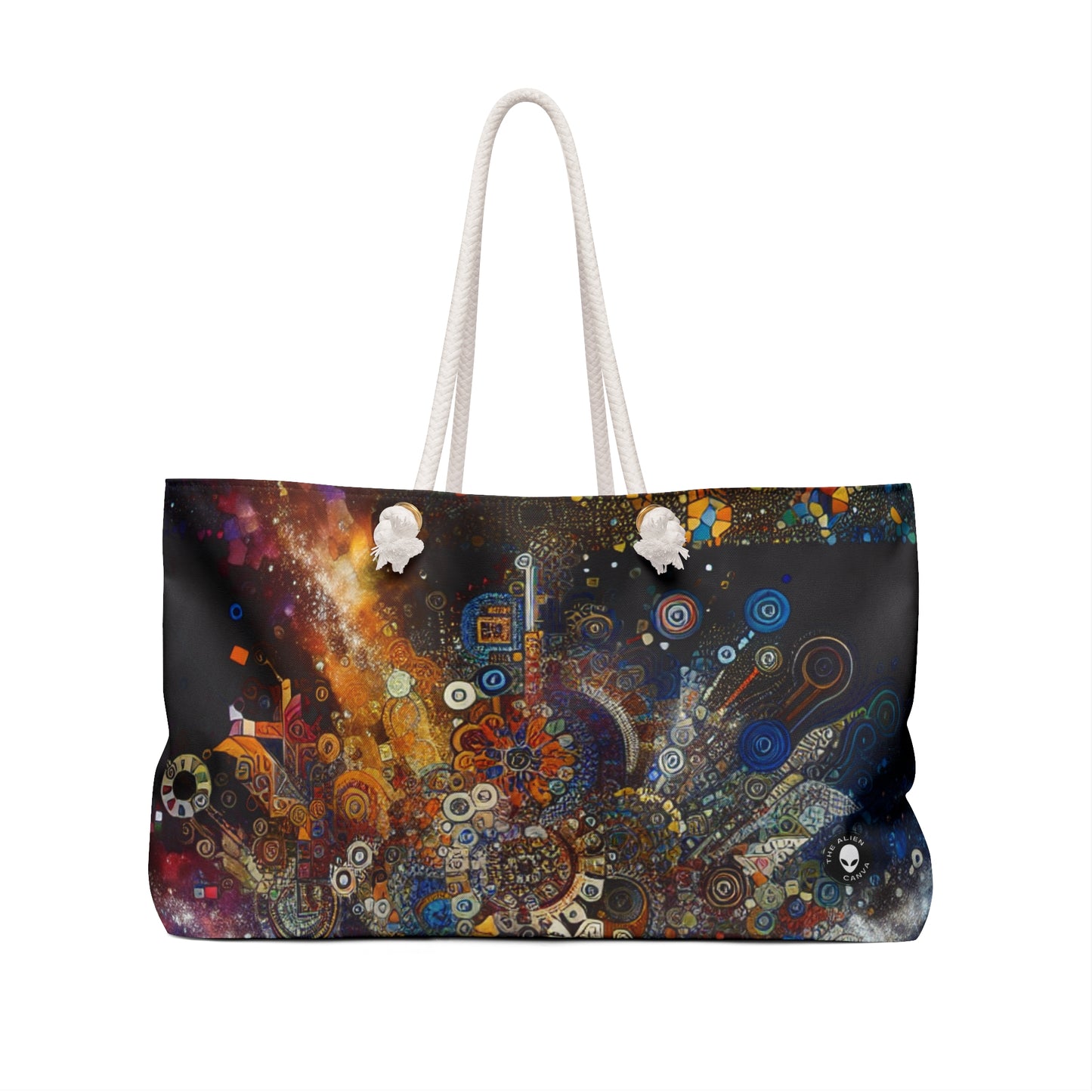 "Starry Night Body Art: Vivid Colors and Swirling Strokes" - The Alien Weekender Bag Body Art