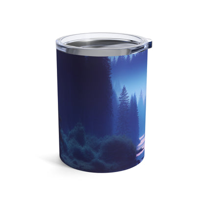 "Twilight Tranquility: Forest River Reflections" - The Alien Tumbler 10oz