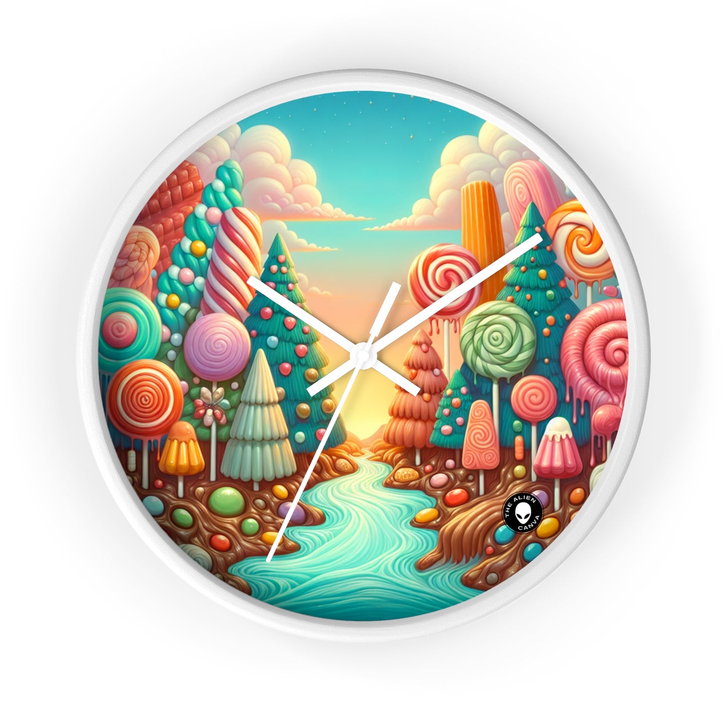 "Sugar Rush Forest" - L'horloge murale extraterrestre