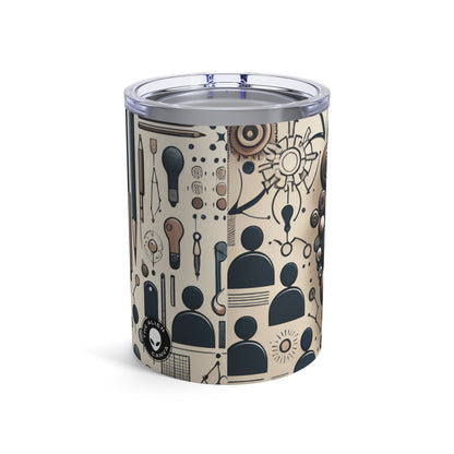 "Toile communautaire : une installation d'art vivant" - La sculpture sociale Alien Tumbler 10oz