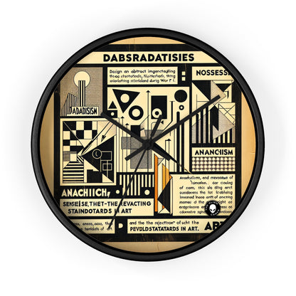 "Dadaist Dreamscape: A Surreal Digital Collage Ensemble" - The Alien Wall Clock Dadaism