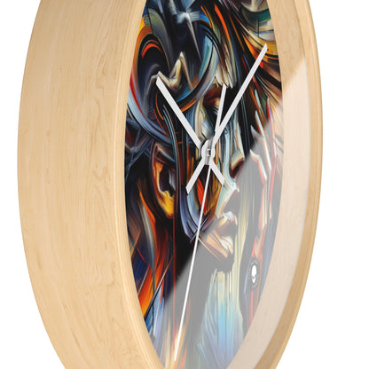 "Night Pulse: Expressions of Urban Chaos" - The Alien Wall Clock Expressionism