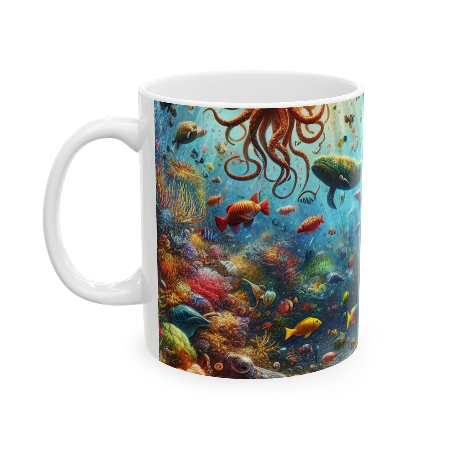 « Pays des merveilles sous-marines » – Tasse en céramique Alien 11 oz