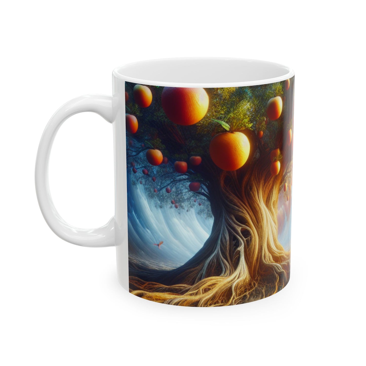 "El árbol del océano de los sueños": taza de cerámica extraterrestre de 11 oz