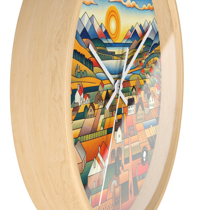 "Primal Paradise: A Vibrant Jungle Celebration" - The Alien Wall Clock Primitivism