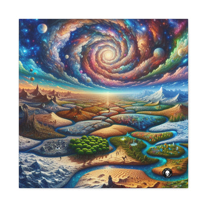 "Galactic Mosaic: A Surreal Landscape" - The Alien Canva