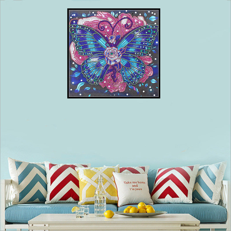 New 5d Diamond Painting DIY Butterfly Fancy Shape Diamonds Living Room Bedroom Home Decorative Painting