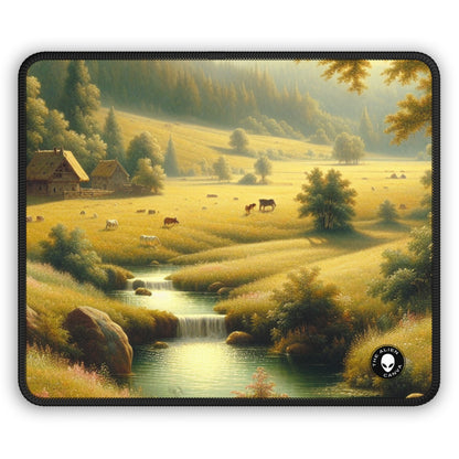 "Medieval Market: A Proto-Renaissance Scene" - The Alien Gaming Mouse Pad Proto-Renaissance