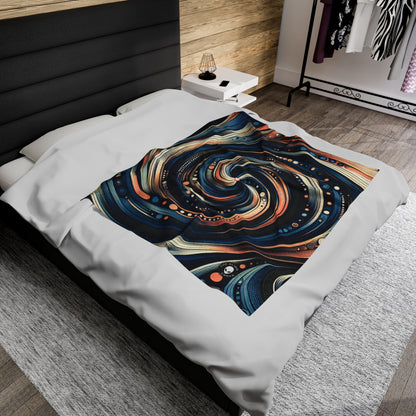 "Chaos in Harmony: A Dynamic Generative Art Exploration" - The Alien Velveteen Plush Blanket Generative Art