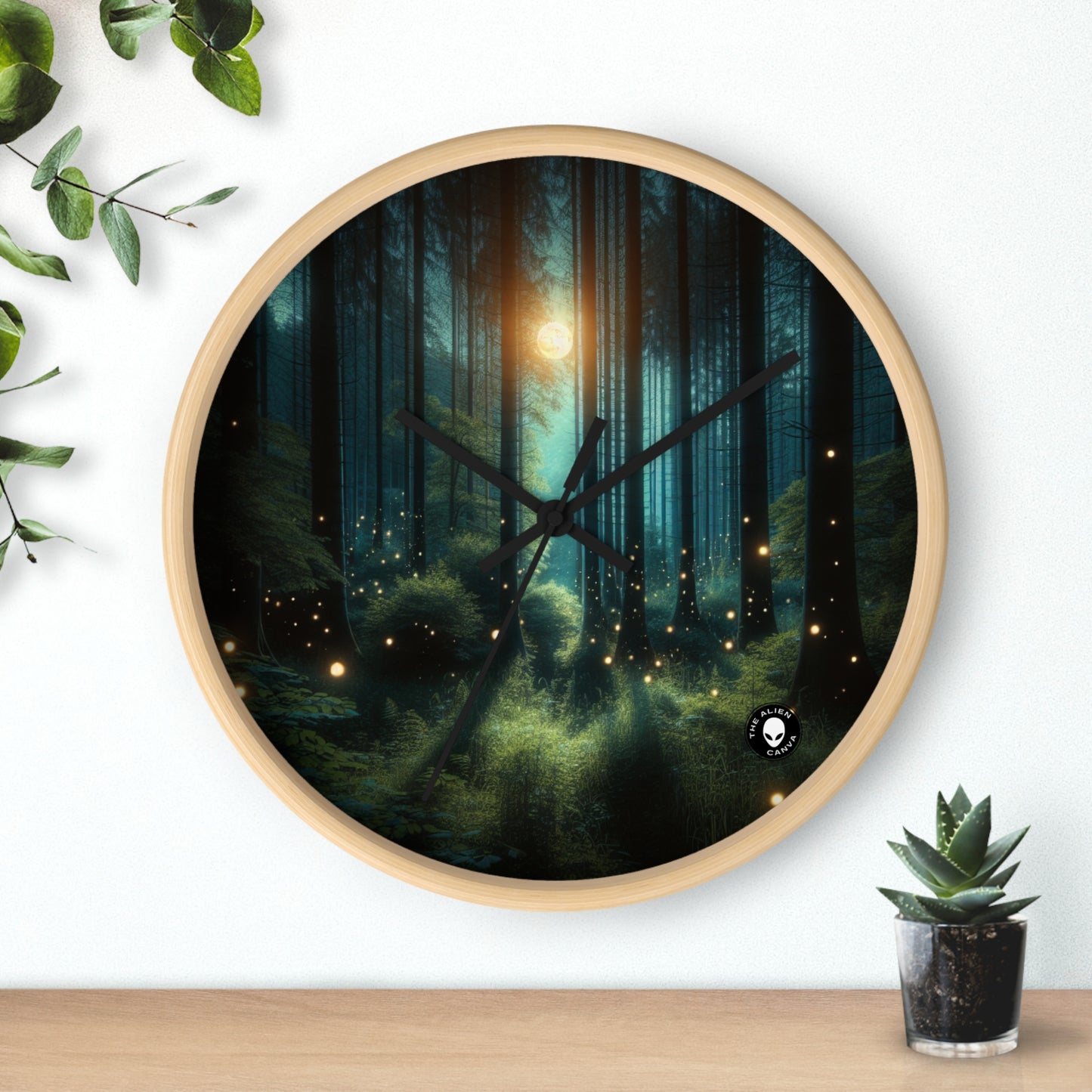 "Enchanted Night" - The Alien Wall Clock