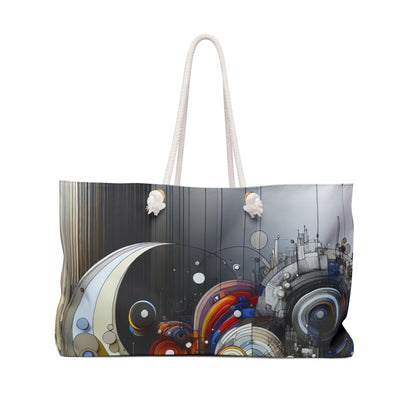 "Urban Chaos: A Neo-Expressionist Cityscape" - The Alien Weekender Bag Neo-Expressionism