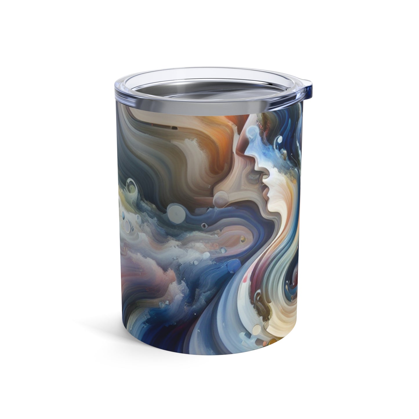 "Living Canvas: The Transcendence of Art and Humanity" - The Alien Tumbler 10oz Video Art