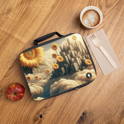 "Ethereal Sky: The City of Clouds and Sunflowers"- The Alien Lunch Bag