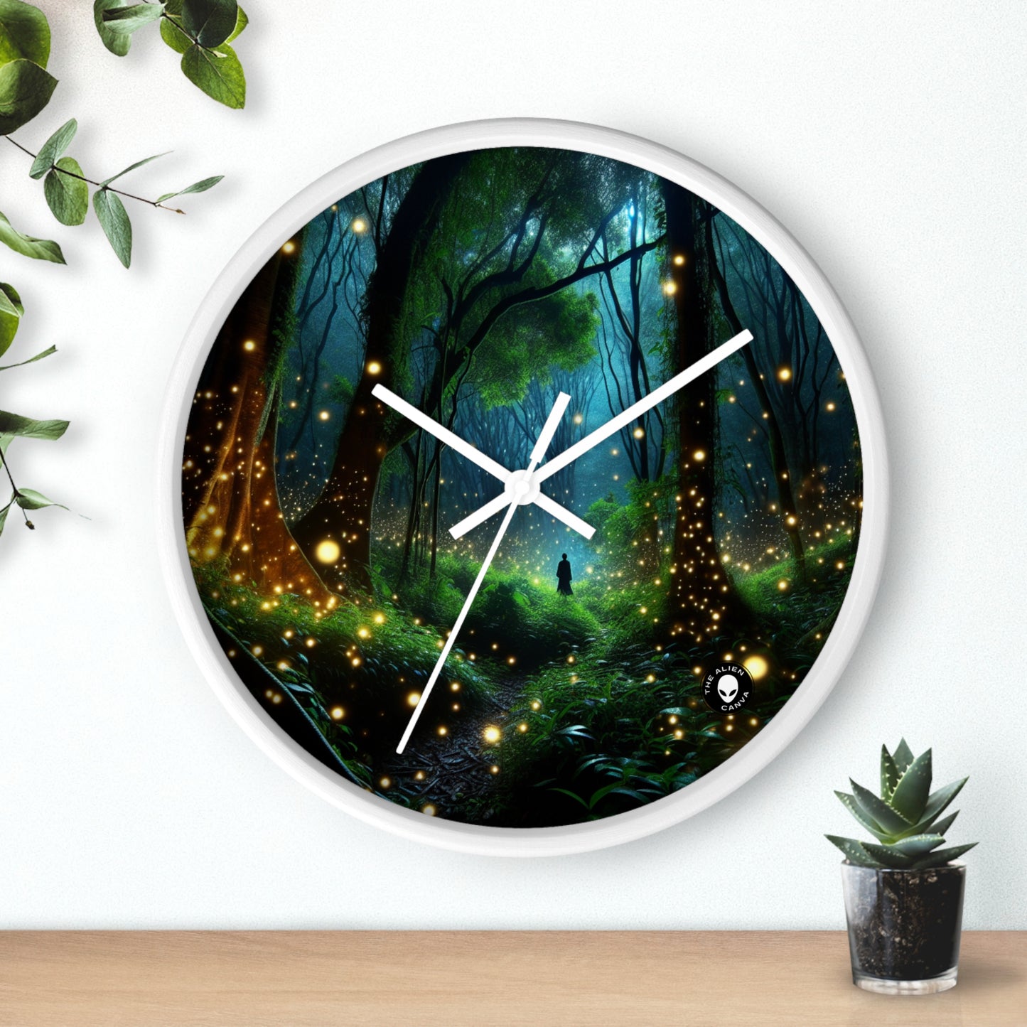 "Enchanted Night" - The Alien Wall Clock