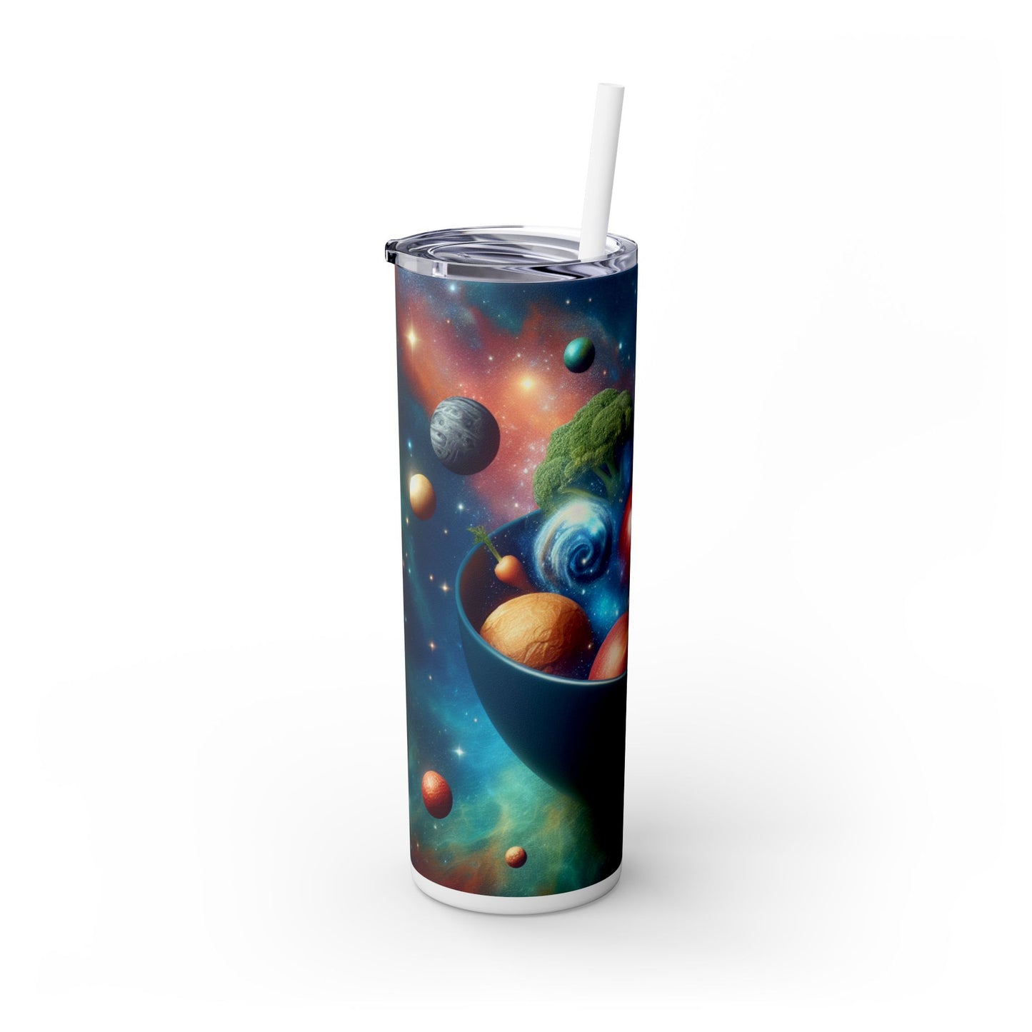 « Salade de fruits galactiques » - Le verre fin Alien Maars® avec paille 20 oz