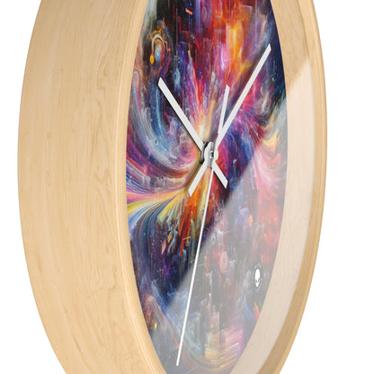 "Chromatic Sundown: Time-Lapse Sky Art" - The Alien Wall Clock Video Art