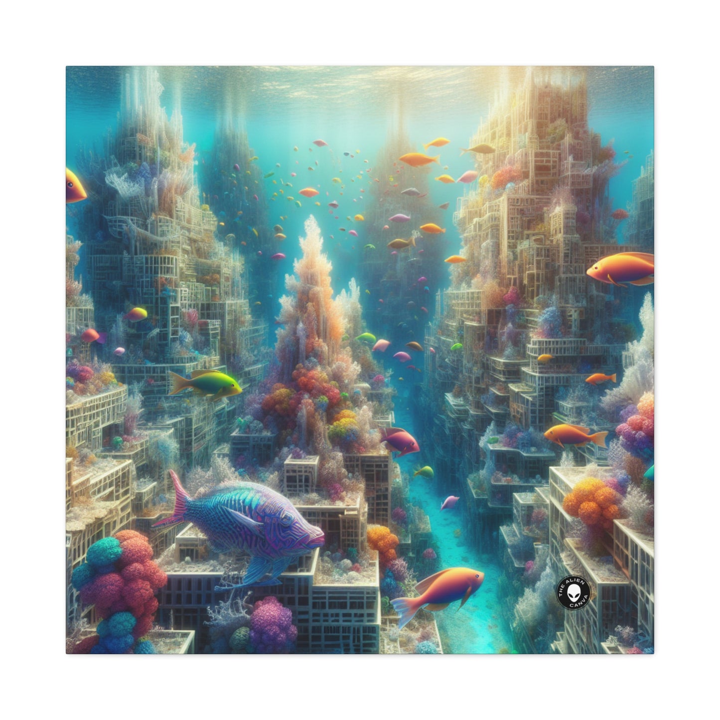 "Coralline City: A Surreal Underwater Wonderland" - The Alien Canva