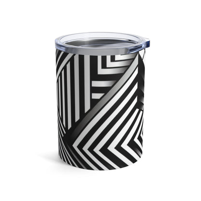 « Kaléidoscope tourbillonnant : un vortex audacieux d'art op » – The Alien Tumbler 10oz Optical Art (Op Art)