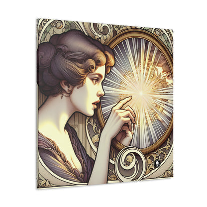 "Reflection of Beauty" - The Alien Canva Art Nouveau