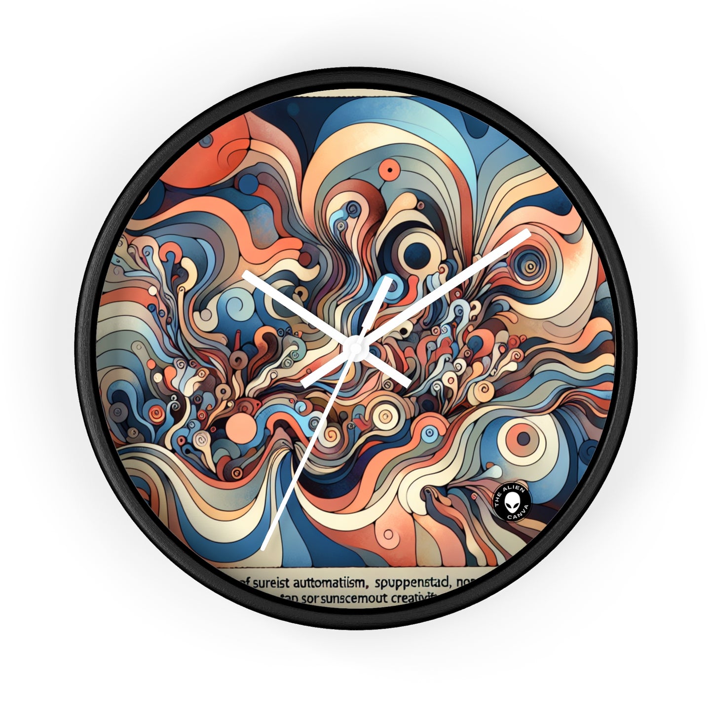 "Unleashing the Unconscious: A Surrealistic Exploration" - The Alien Wall Clock Surrealist Automatism