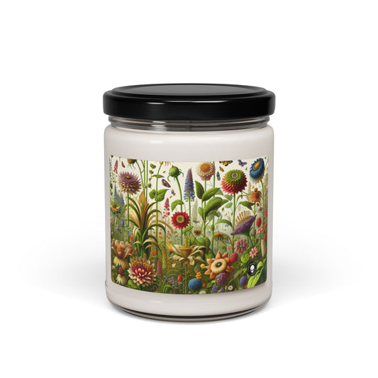 "Enchanted Garden: A Whimsical Scene" - The Alien Scented Soy Candle 9oz