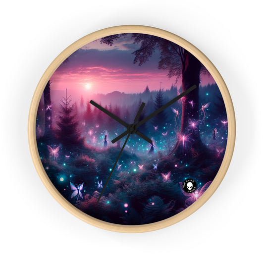 Enchanted Firefly Forest - The Alien Wall Clock